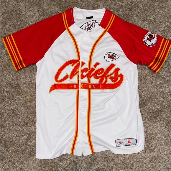 Men’s Chiefs Football Jersey - Red and White - Picture 1 of 5